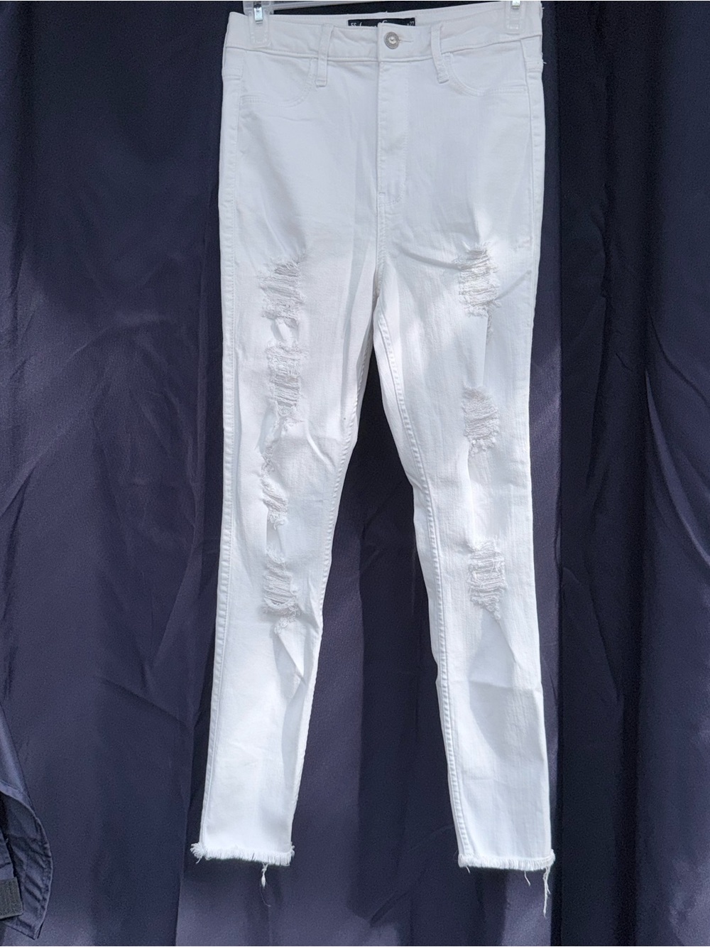 Hollister Distressed White Skinny Jeans